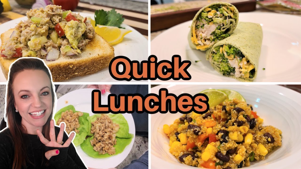 4 QUICK & EASY LUNCH IDEAS | LUNCH RECIPES | WORK FROM HOME LUNCH IDEAS 4 QUICK & EASY LUNCH IDEAS | LUNCH RECIPES | WORK FROM HOME LUNCH IDEAS
