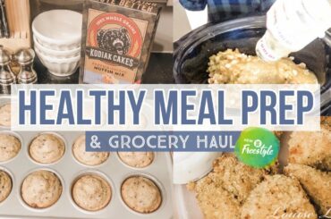 HEALTHY MEAL PREP & GROCERY HAUL | WW FREESTYLE RECIPES | GREEN CHILI CHICKEN & CHICKEN NUGGETS