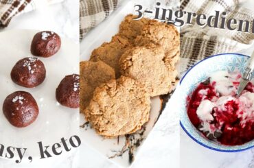 3 Ingredient Desserts | healthy, low carb, gluten free recipes
