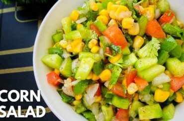 Weight Loss Salad Recipe | Healthy & Tasty Corn Salad | Vegetable Salad Recipes | Divine By Noor