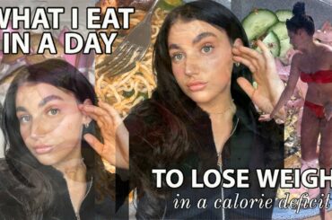 WHAT I EAT IN A DAY TO LOSE WEIGHT | LOW CALORIE & HIGH VOLUME MEALS | calorie deficit | Ella Wilson