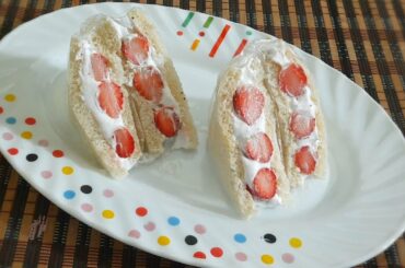 Japanese Fruit Sandwich |Fruit Sando |Sandwich Recipe |Mrunal's snacks recipes