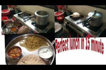 Quick lunch recipes Indian vegetarian /Perfect Indian lunch routine/ Some good tips/