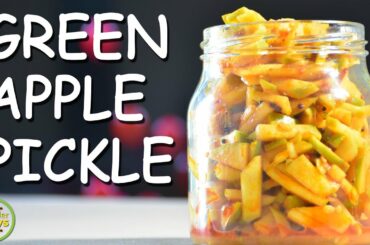 Instant Apple Pickle - Healthy recipe | Green Apple Pickle | Green Apple Achar | Green Apple recipes