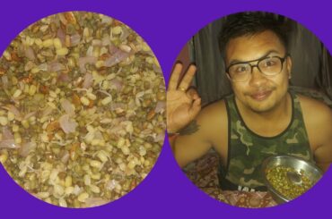 Healthy  evening  snacks// moongdal sprouts snack recipe