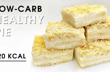 Low-calorie, low-carb, healthy pie with cottage cheese and coconut flour.