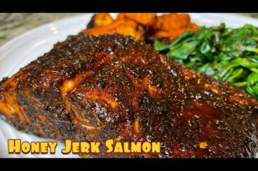 Honey Jerk Salmon | Healthy Air Fryer Recipes | Easy Air Fryer Recipe