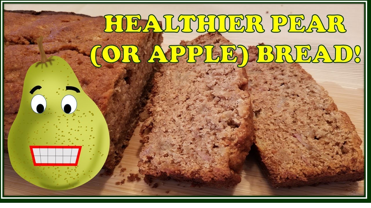 Healthy Pear Bread Recipe (or Apple Bread) – a Healthier Fruit Bread! Healthy Pear Bread Recipe (or Apple Bread) - a Healthier Fruit Bread!