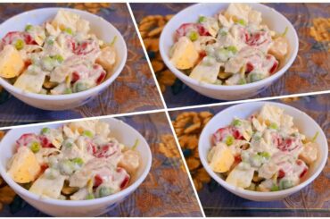 Russian Salad Recipe By Life with Sumera || Healthy Russian Salad