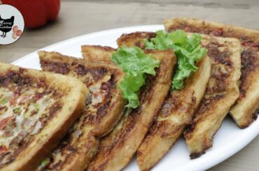OMELETTE TOAST - Vegetable Sandwich Recipe - EGG Sandwich Recipe - Cooking Recipes in Urdu/Hindi