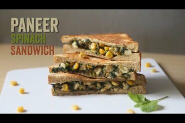 Paneer Spinach Sandwich | Healthy Sandwich Recipe @Cook' omania