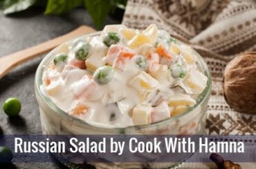 Healthy Russian Salad Recipe in Hindi - How To Make Russian Salad Recipe - Cook With Hamna