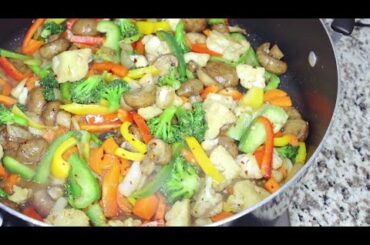 healthy vegetable stir fry! weight loss recipe! eat to get in shape! healthy DELICIOUS