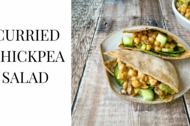 CURRIED CHICKPEA SALAD | Easy, healthy salad recipe, great for meal prep