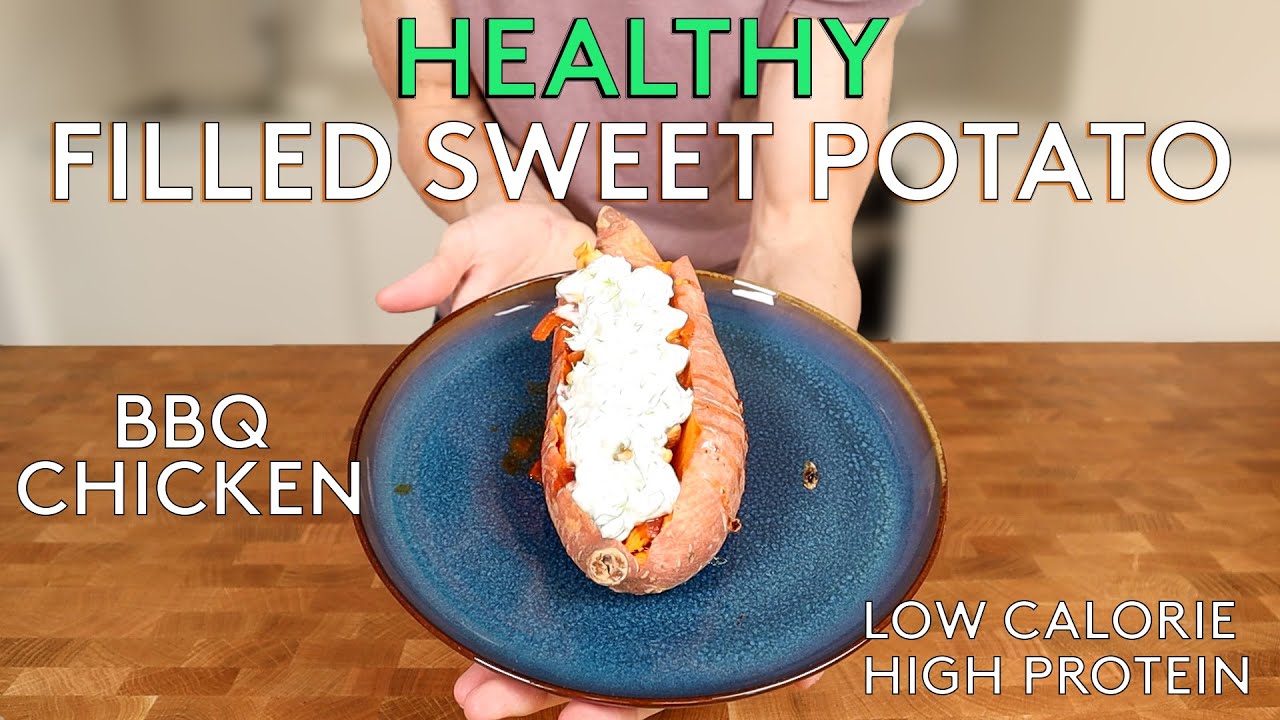 BEST LOW CALORIE Sweet Potato (BBQ Chicken & Homemade Dip) | Anabolic Healthy Protein Recipe BEST LOW CALORIE Sweet Potato (BBQ Chicken & Homemade Dip) | Anabolic Healthy Protein Recipe