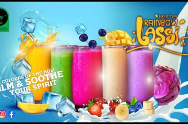 Holi  l Rainbow lassi l Holi healthy recipes l healthy drink l Holi healthy drink recipes l juice