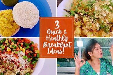 3 healthy Breakfast/Snack ideas || Under 6 minutes || Unique Tasty Healthy || Ashtrixx