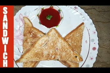 10 Min Sandwich - Crunchy Onion Tomato Toast - Healthy & Organic Sandwich by C W R