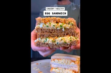 Easy Healthy Egg Sandwich Recipe #shorts