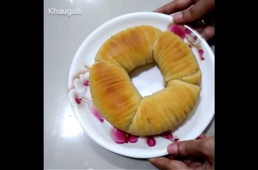 #Shorts Wool Roll Bread Recipe | Kheema stuffed wool  Bread | Khamang Mejwani #ShortVideo #YtShorts