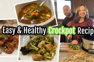 EASY AND HEALTHY CROCKPOT RECIPES! | Easy Weeknight Meals | What's for Dinner | Slow Cooker