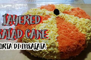LAYERED SALAD CAKE || NUTRITIOUS AND HEALTHY SALAD CAKE