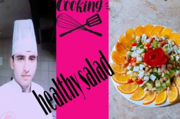 The best healthy salad recipe/with lemon and vineger dressing