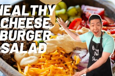 Healthy Cheeseburger Salad | Low Carb/High Protein Hamburger Salad Recipe