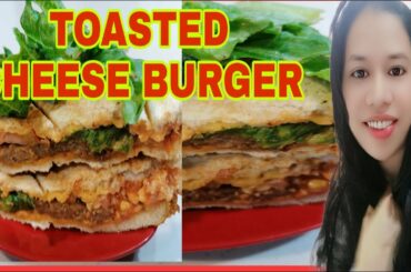 Toasted Cheese Burger In Sandwich Maker |Homemade cheesy burger