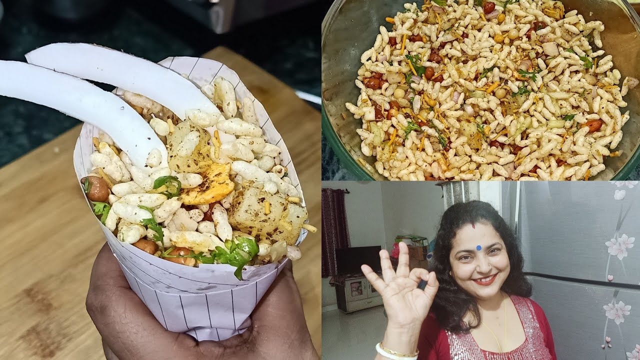 KOLKATA STREET STYLE JHALMURI | CHATPATA BHEL RECIPE | EASY AND HEALTHY SNACK RECIPE KOLKATA STREET STYLE JHALMURI | CHATPATA BHEL RECIPE | EASY AND HEALTHY SNACK RECIPE