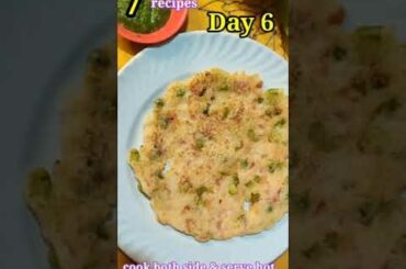 instant rava uttapam | healthy weight loss Recipe | #shorts #trending #reshapebymeetu
