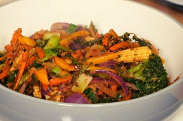 Meat Free Monday | HEALTHY VEGETABLES STIR FRY IN 10 MINS!!!! VEGAN RECIPE | #JAMAICANCHEF