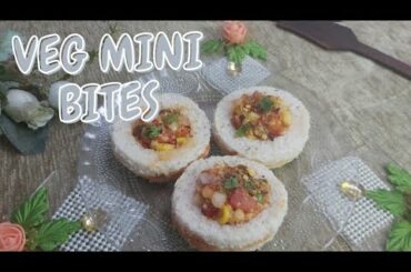 VEG MINI BITES | DISC PIZZA | BREAD RECIPE | PIZZA BITES | PARTY SNACK | TEA TIME SNACK |