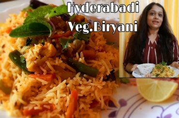 Veg.Hyderabadi Biryani recipe| Healthy recipes|easy method