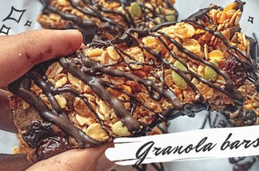 Easy Healthy Granola Bar Recipe |Healthy Muesli Bar | Healthy Breakfast Recipe | Tasty Healthy Yummy