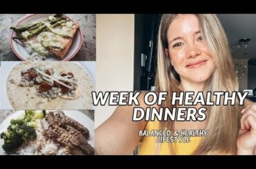 REALISTIC WEEK OF HEALTHY DINNERS, as a full time university student (healthy&balanced lifestyle)