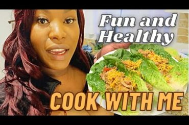 COOKING VLOG | Healthy NO CARBS TACO | Interracial Family Vlog
