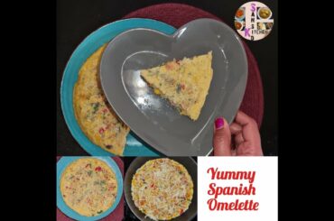 Spanish Omelette Recipe/ How to make Spanish Omelette/Healthy Breakfast Recipe/Veg omelette recipe