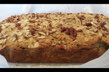 Healthy Oatmeal Banana Bread Recipe | Oatmeal Banana Bread