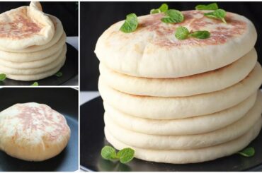 No rolling pita bread ||  Pita bread recipe||   Flat bread||  Shawarma bread