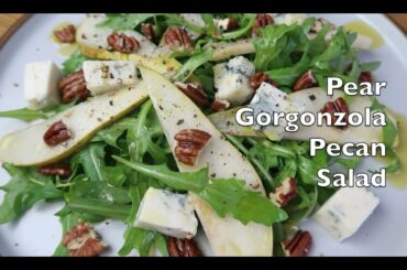 Pear, Gorgonzola, Pecan, Arugula Salad/ Summer Salad/ Healthy lifestyle