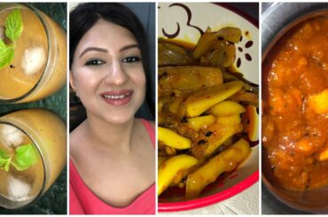 Raw Mango Recipes | Gudamba | Ambi lehsun ka achaar | Aam Panna | My weight loss recipe | Daily food