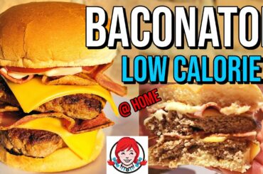 Wendy's BACONATOR Copycat Recipe At Home...but LOW CALORIE & ANABOLIC