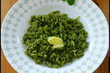 Palak rice/ Spinach rice/ Green rice/ Vegan recipes/ Healthy cooking