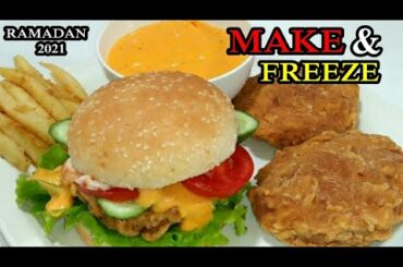 Ramadan Special Make And Freeze Burger Patty Recipe ( Ramazan) Ramadan 2021 By Mirch Masala Fusion