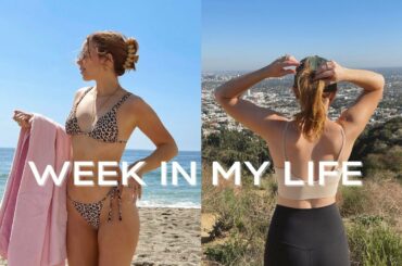 WEEKLY VLOG: healthy homemade dinner, going running, beach day!