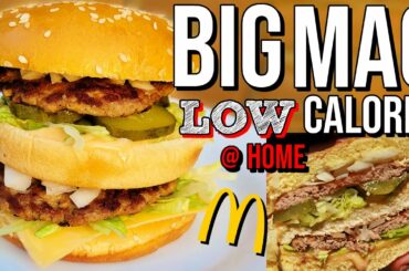 McDonald's BIG MAC Copycat Recipe At Home...but LOW CALORIE & ANABOLIC