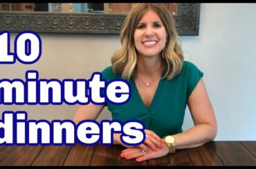Easy 10 Minute Meals/ 4 Fast & Healthy Dinner Ideas