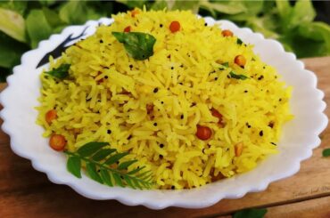 5 Minute Lunch Recipe | Lemon Rice Recipe in Hindi by Indian Food Made Easy