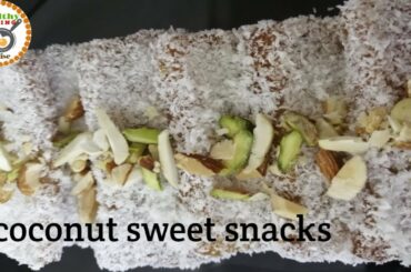 Sweet Coconut Bread Snacks|Easy & Quick Sweet Recipe